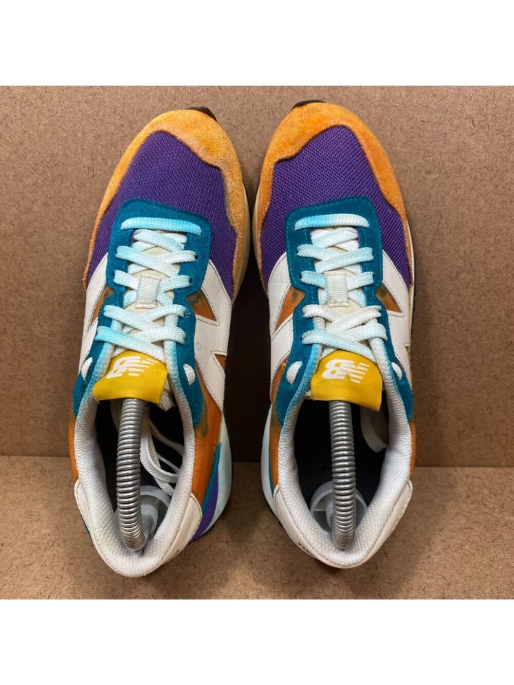 New Balance 327 Multicolor Womens Sneakers - Size 8.5 Mesh & Suede Vibrant - Picture 4 of 8